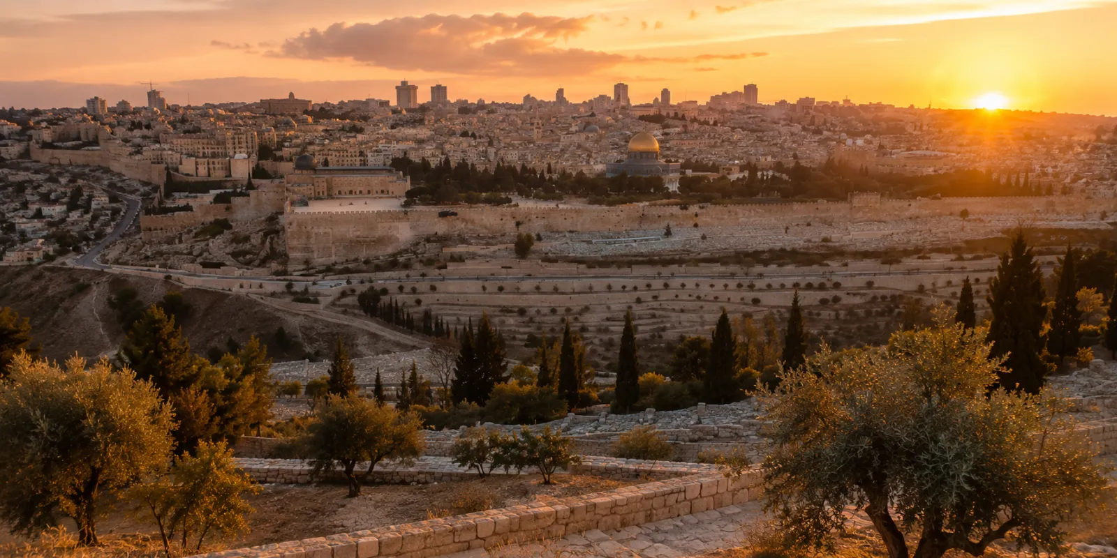 Faith-based pilgrimage destination, ancient stone architecture at dawn