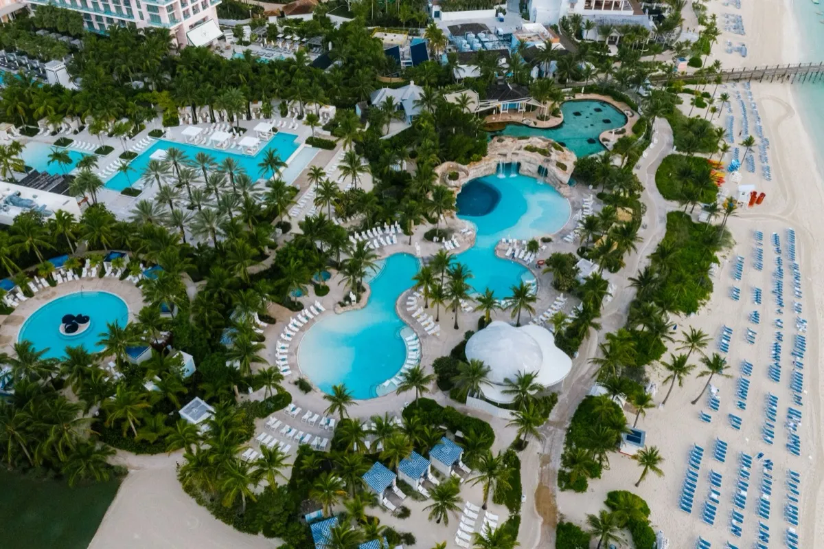 All-inclusive beach resort pool